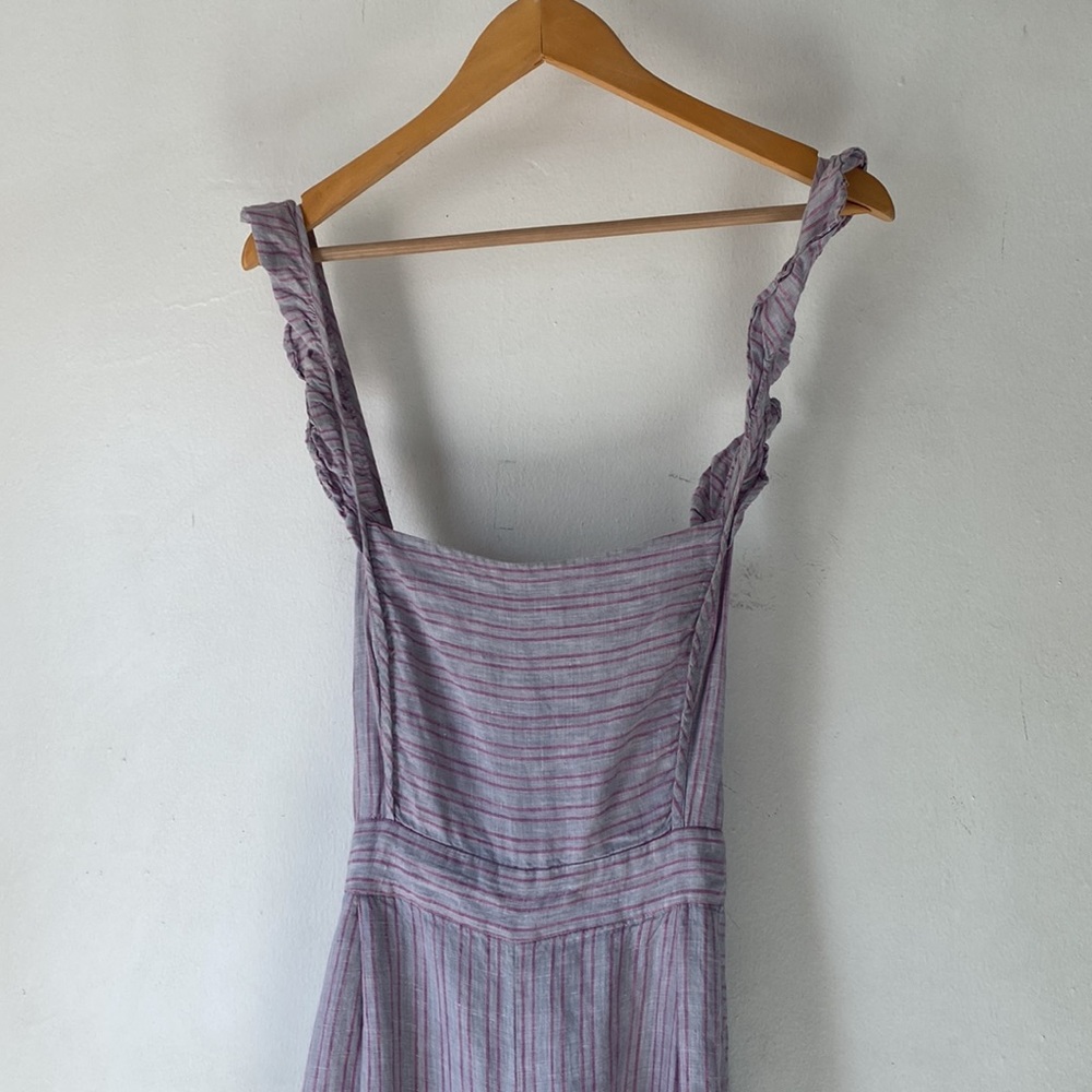 Anthro Elevenses 14 Linen Nantucket Jumpsuit - Picture 5 of 13
